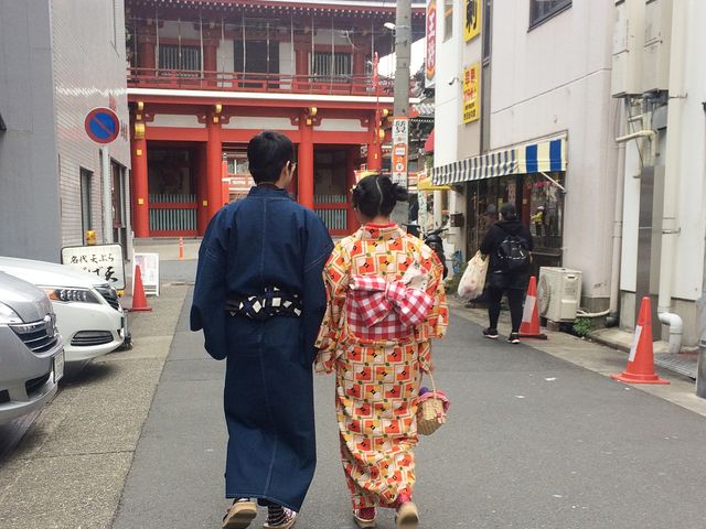 男性にはデニムのお着物等ご用意ございます_今日実
