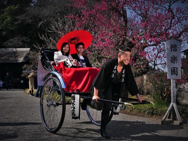 偕楽園にて_水戸浪漫人力車
