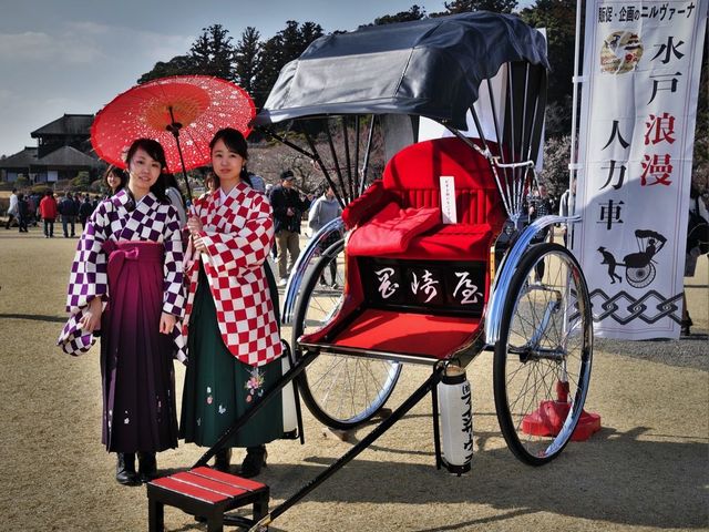 偕楽園にて_水戸浪漫人力車