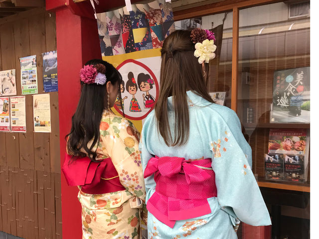 帯結びもカワイイ_レンタルきもの屋まゆ