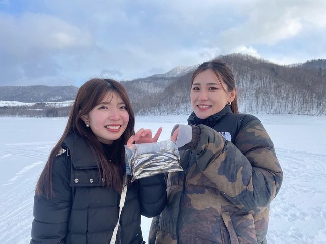 かなやま湖キャンプ場前 わかさぎ釣り