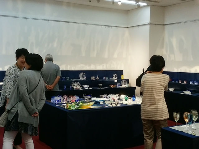 年に一回展示会も開催しています。_切子教室 ガラススタジオ アトリエD・D