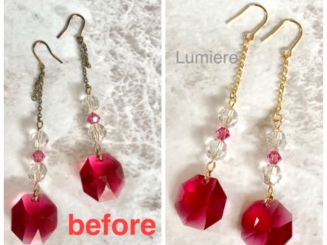 お持ちのアクセサリーを綺麗にお直し_レジン&アクセサリーレッスンサロン Lumiere