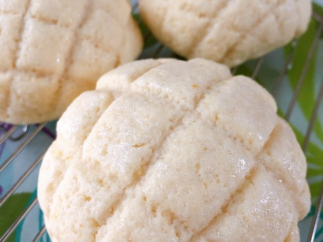 低温長時間発酵で作る
メロンパン_パン教室Pain au mayu