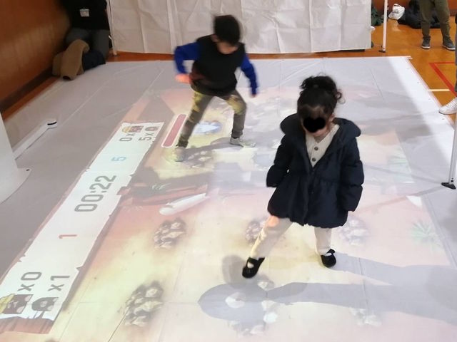 ★新コンテンツ「DIDIM」新登場!床に投影される「モグラたたき」や「虫取り」など、子供から大人までゲーム感覚で運動をお楽しみいただけます!_お絵描きシーパラダイス