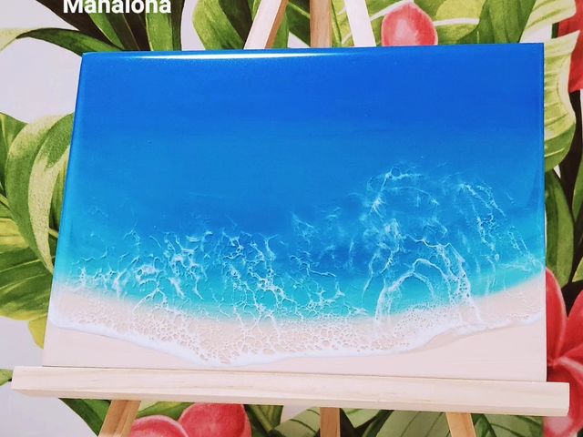 海のレジンアート_お教室サロンMahaloha(マハロハ)ポーセラーツ・アールポーセ/海のレジンアート