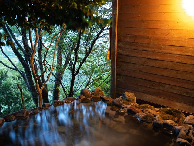 キャンプ場の露天風呂_天城高原オートキャンプ場