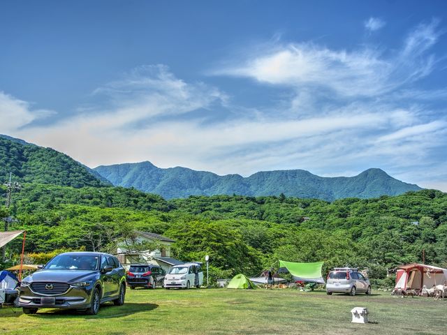 キャンプ風景_天城高原オートキャンプ場