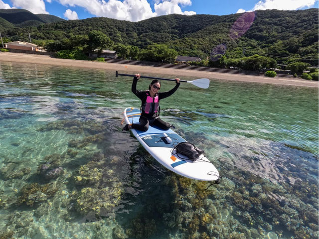 ヨガの前にはサップでプチクルージング♪
運が良ければ亀にも出逢えるビーチです!_DaySea