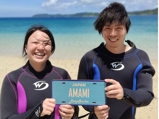 写真と動画を無料プレゼント♪_Leap Scuba Amami