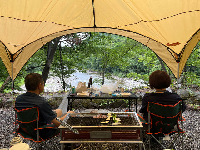 利根川の目の前でBBQ &キャンプ!!_Outdoor Swag Life