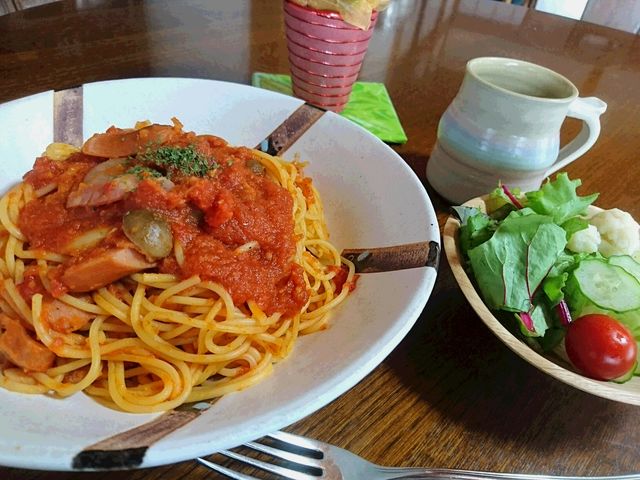 ランチでご提供しています 「トマトパスタ」_工房のさん