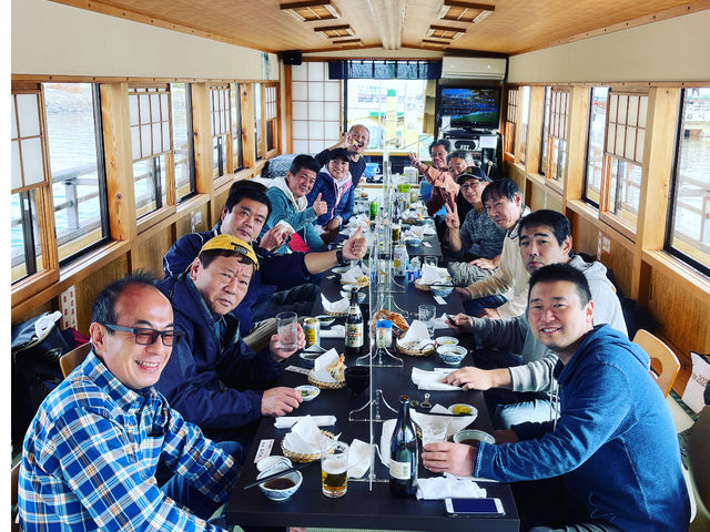 盛り上がりのご宴会!_屋形船石川丸