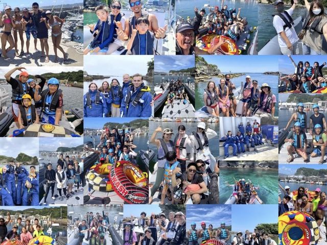 家族、お友達など大人数で一緒に勝浦の海をエンジョイ_Seafari Japan