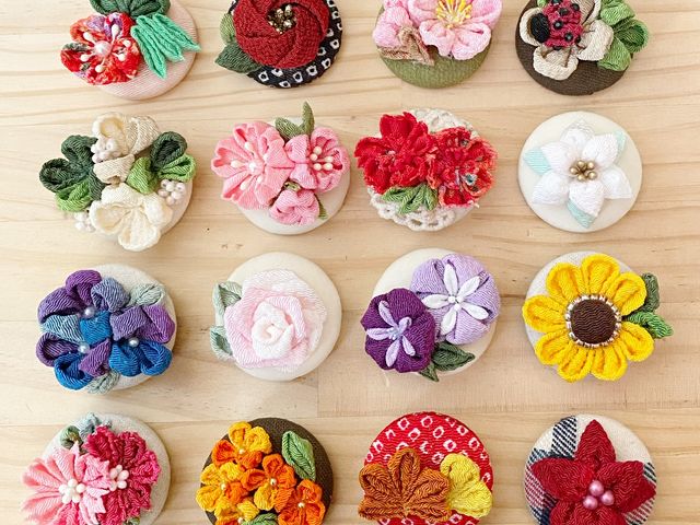 季節のモチーフいろいろ
どんどん増えてます♪
皆さんが作るのが楽しみになるように♪_つまみ細工 ぽっちり