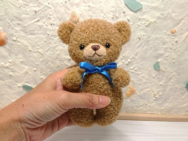 大きさはこんな感じ。_テディベアのおうち