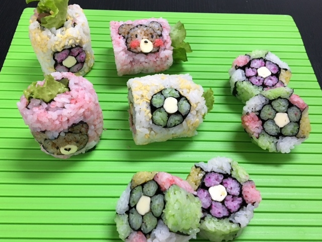 池田巻き(側面に絵が出る巻きずし)_寿し巻子・デコずしキッチン