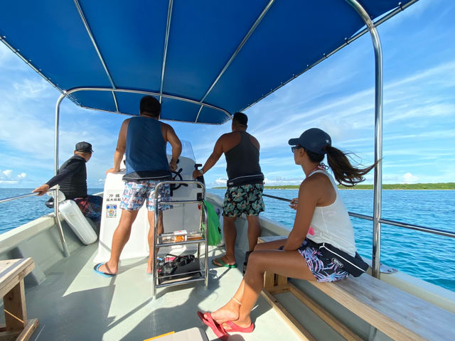 石垣島の青い海をクルージングしながら
当日ベストなポイントへ
現役海人船長がお連れします!!_第一航清丸