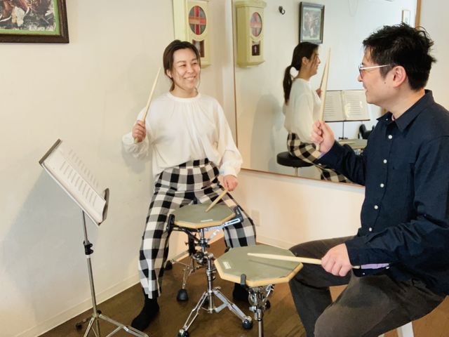 田辺ドラム教室のレッスン風景_田辺ドラム教室