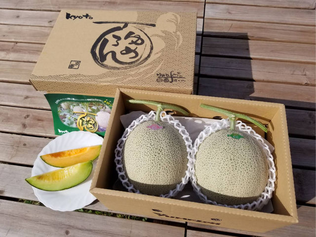 青肉メロンと期間限定で赤肉メロンも収穫できます。_ゆめろんfarm