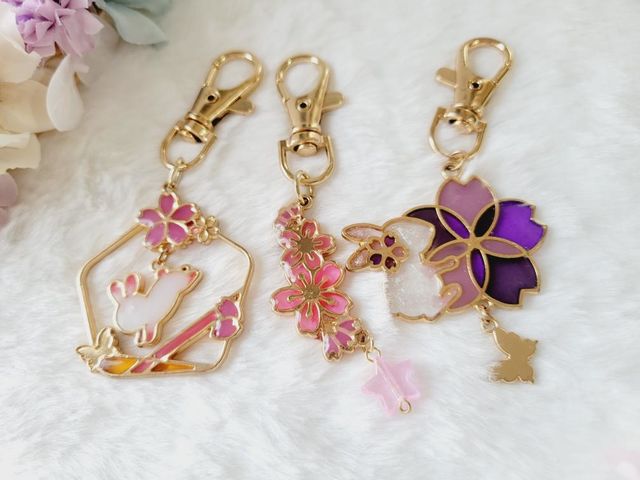 レジンキーホルダー_ハンドメイドショップ 時かざり