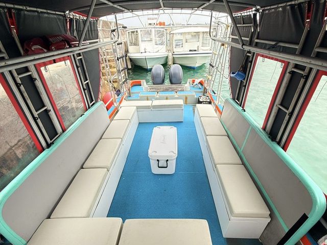 ふわふわのシート&トイレ付で安心♪_石垣島あいくるシーサー