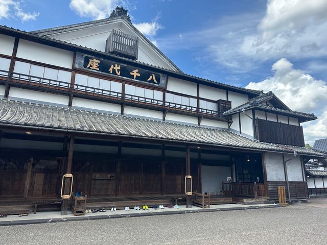 八千代座から豊前街道を下ります。_チャリかりん?