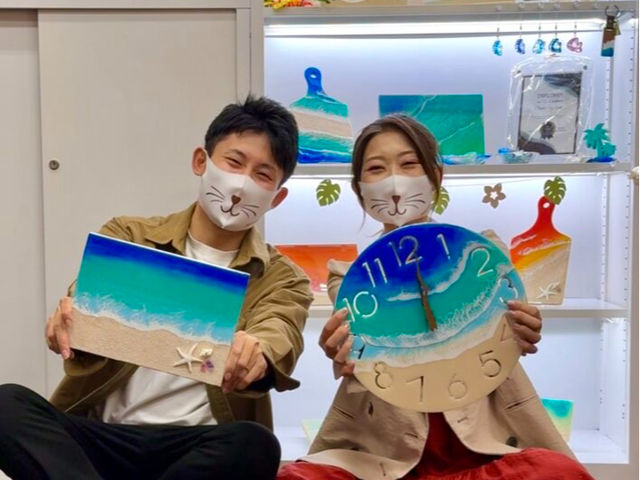 海レジンアート体験 レジホコ