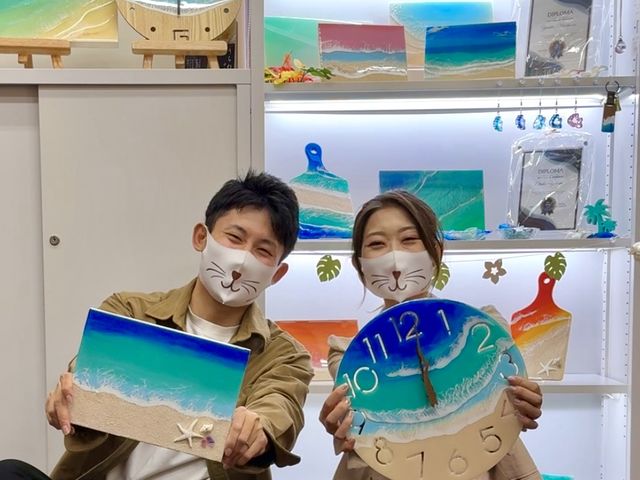 海レジンアート体験 レジホコ
