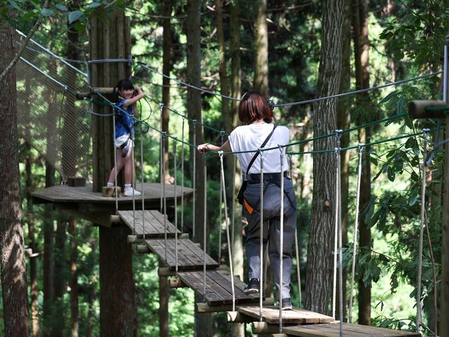 森の景色もお楽しみください!_フォレストアドベンチャー・塩竈