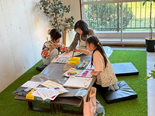 制作風景_イロみな絵画・造形教室 筑紫野教室