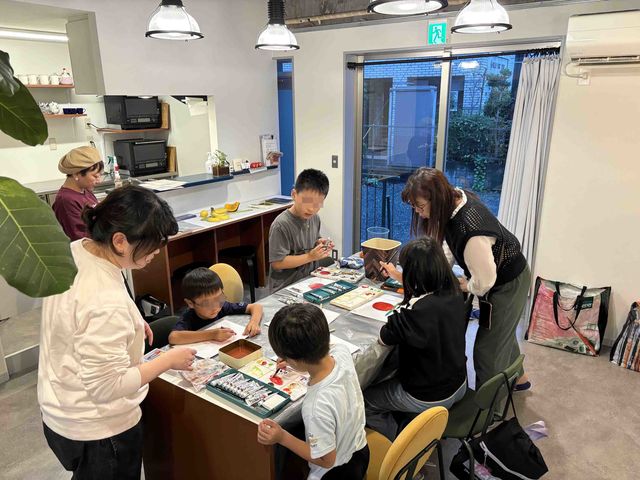 制作風景_イロみな絵画・造形教室 鳥栖教室