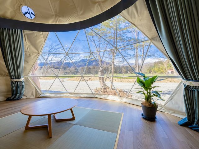 那須の山岳を一望_NAGOMI CAMP
