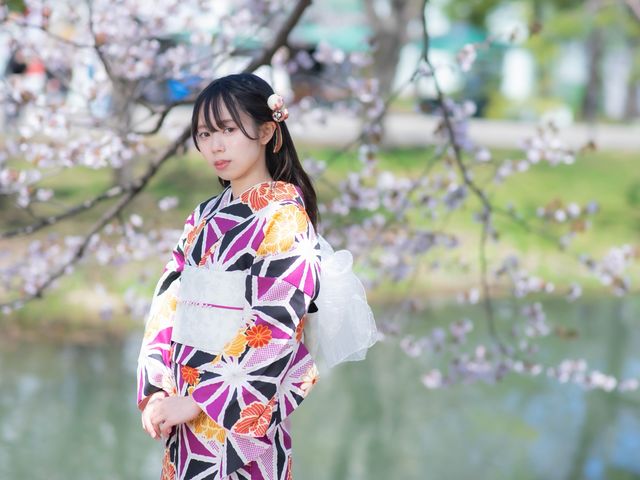 風情ある日本庭園での
着物姿(中島公園)
_Kimono Rental 和-niko-