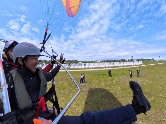 低空飛行で地上にあいさつ_そらぷら大洗