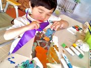 今帰仁古民家シーサー絵付け体験 フクギ家の写真3