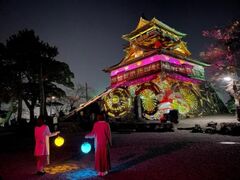 丸岡城プロジェクションマッピングナイト「ヒカリ結び」の写真1