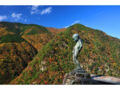 祖谷渓の紅葉の写真1