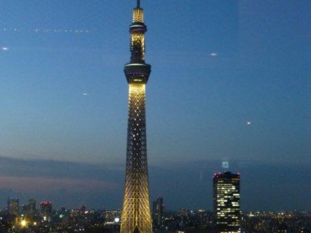 食事中にライトアップしました☆_東武ホテルレバント東京 簾