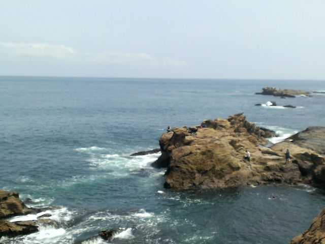 島から。海の透明度が高い!_名勝仁右衛門島