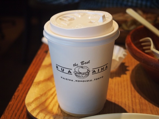 セットのドリンク_クアアイナ KUA `AINA りんくうプレミアムアウトレット店