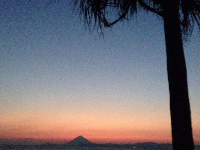 夕陽_道の駅 根占
