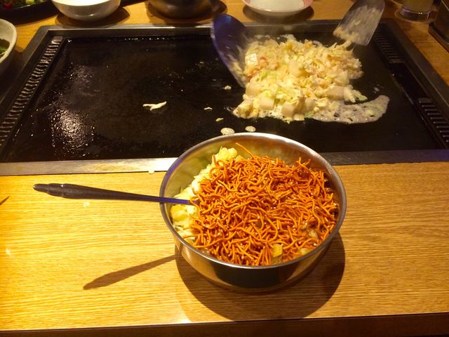 懐かしの、ベビースターもんじゃ_鉄板シクタン 春光園 市川本店