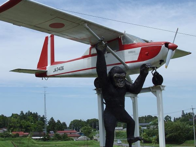 ゴリラと飛行機_手打ちそば 竹庵
