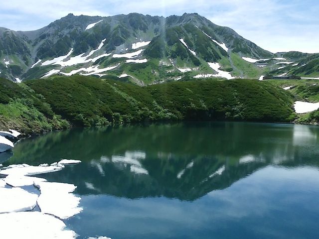 雄山を映すみくりが池_みくりが池