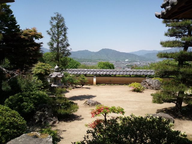 くるみおはぎを頂いたお部屋からの眺め_前山寺
