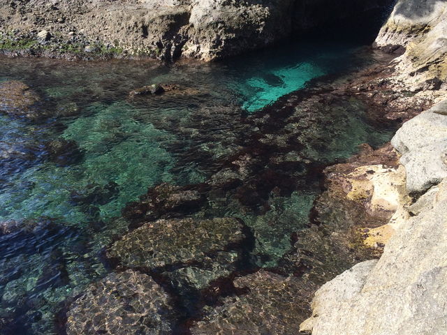 ターコイズブルーできれいでした_浮島海水浴場