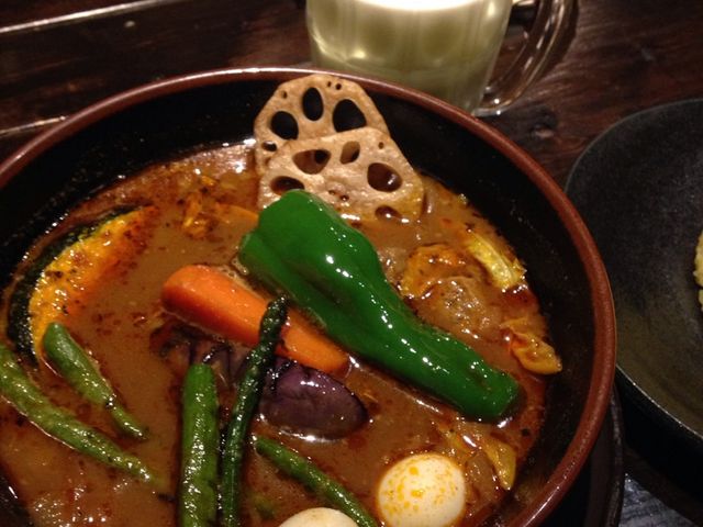 ビーフ、普通盛りです。この写真ではよく見えませんが柔らかく煮た牛肉の塊がゴロゴロ入っていました!_RAMAI ラマイ 横浜伊勢佐木モール店