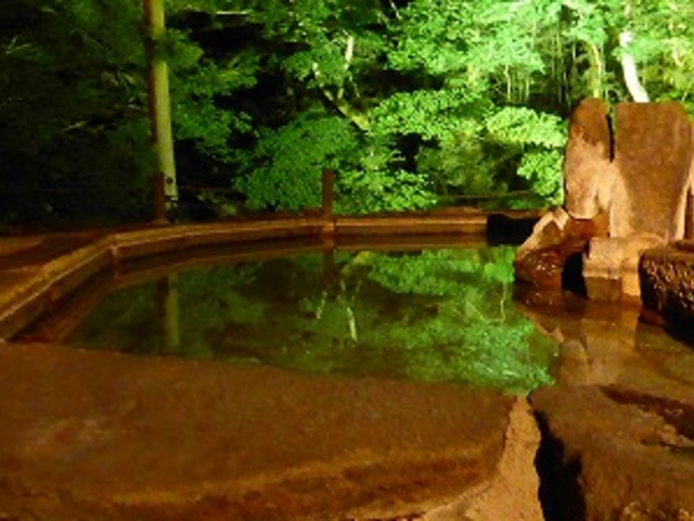 福島県・湯野上温泉・紫泉(露天風呂)_湯野上温泉