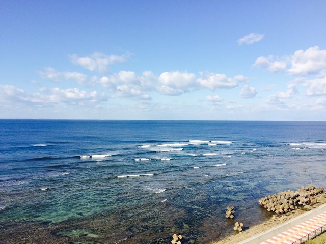 波の音がとても気持ちいいです。_宮城海岸